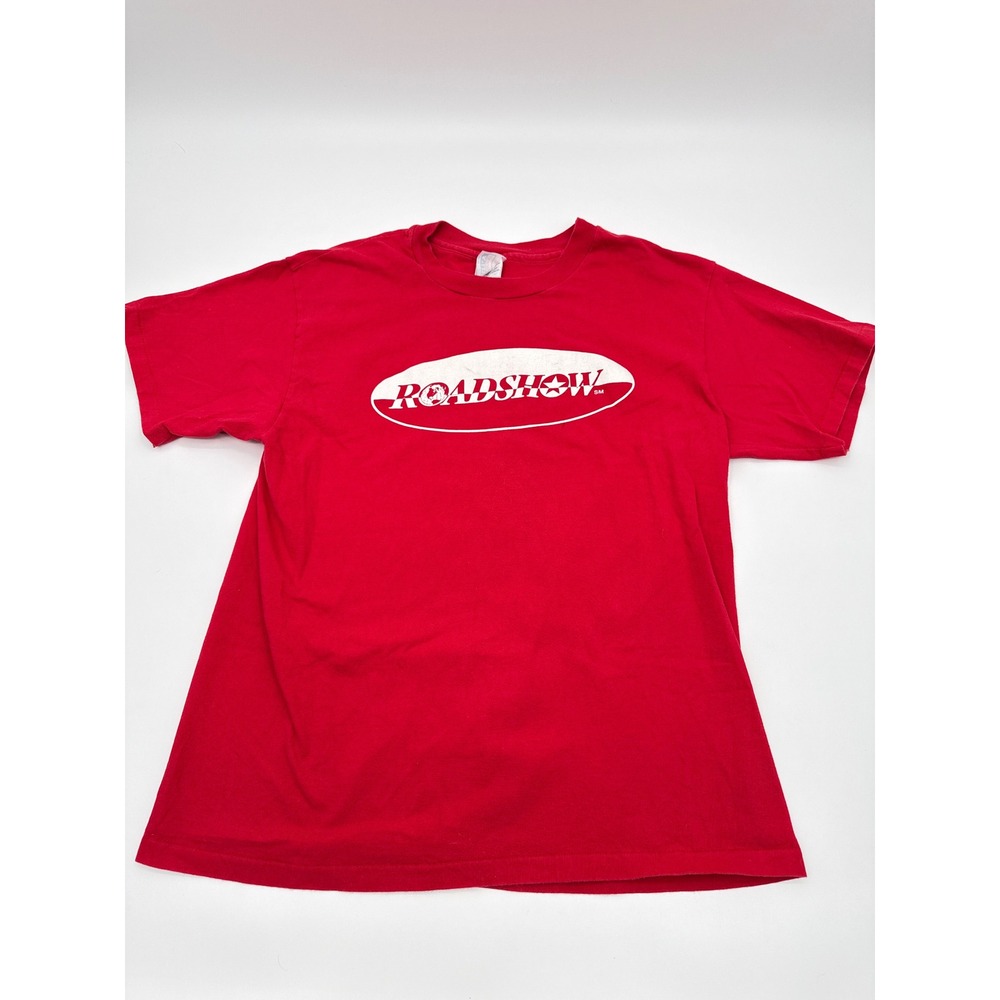 Vintage Hanes Beefy-T Roadshow Graphic T-Shirt Red Mens Large Made in USA 90s
